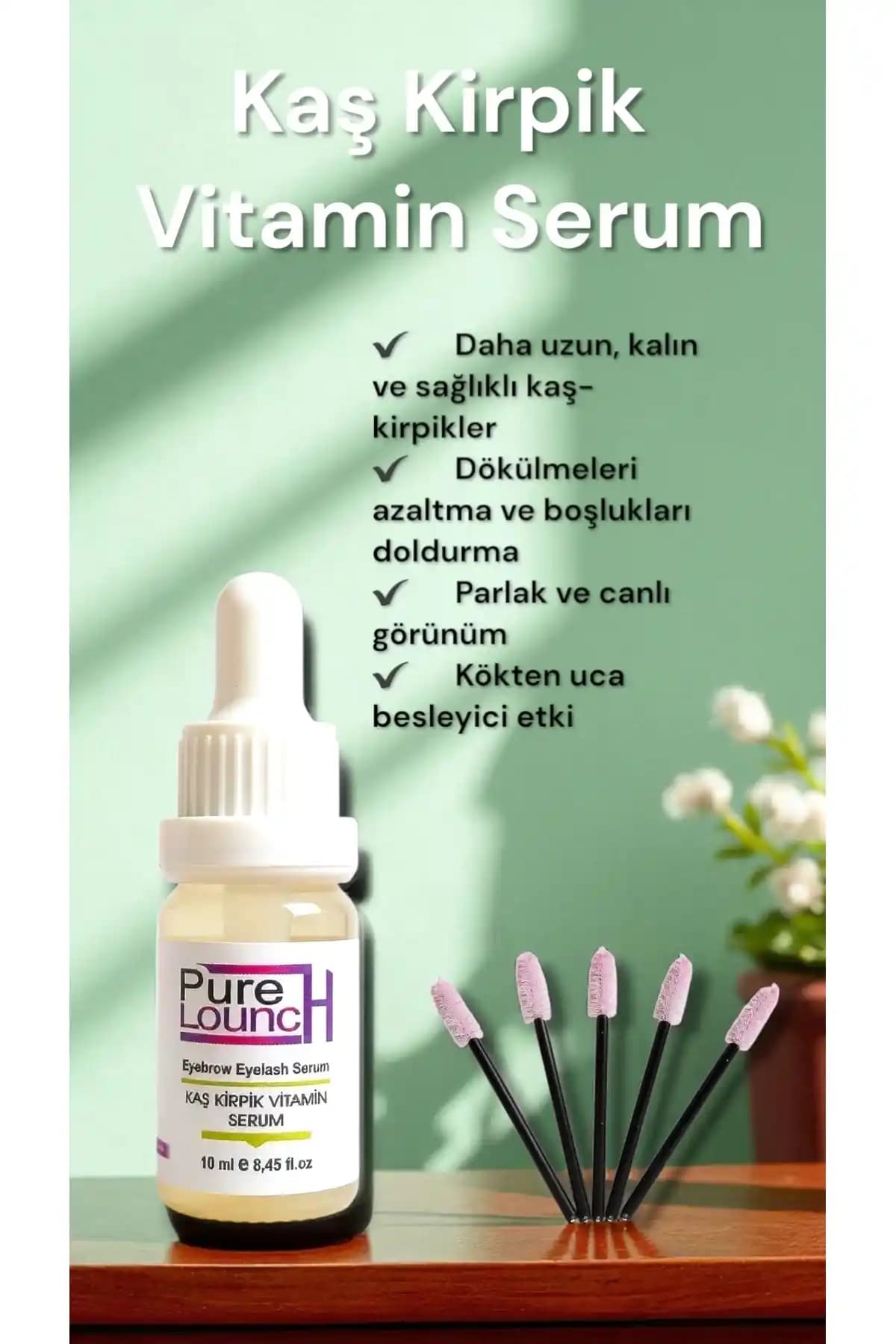 Purlounch Kaş Vitamini Serumu: Doğal İçeriklerle Güçlü ve Dolgun Kaşlar İçin Çözüm