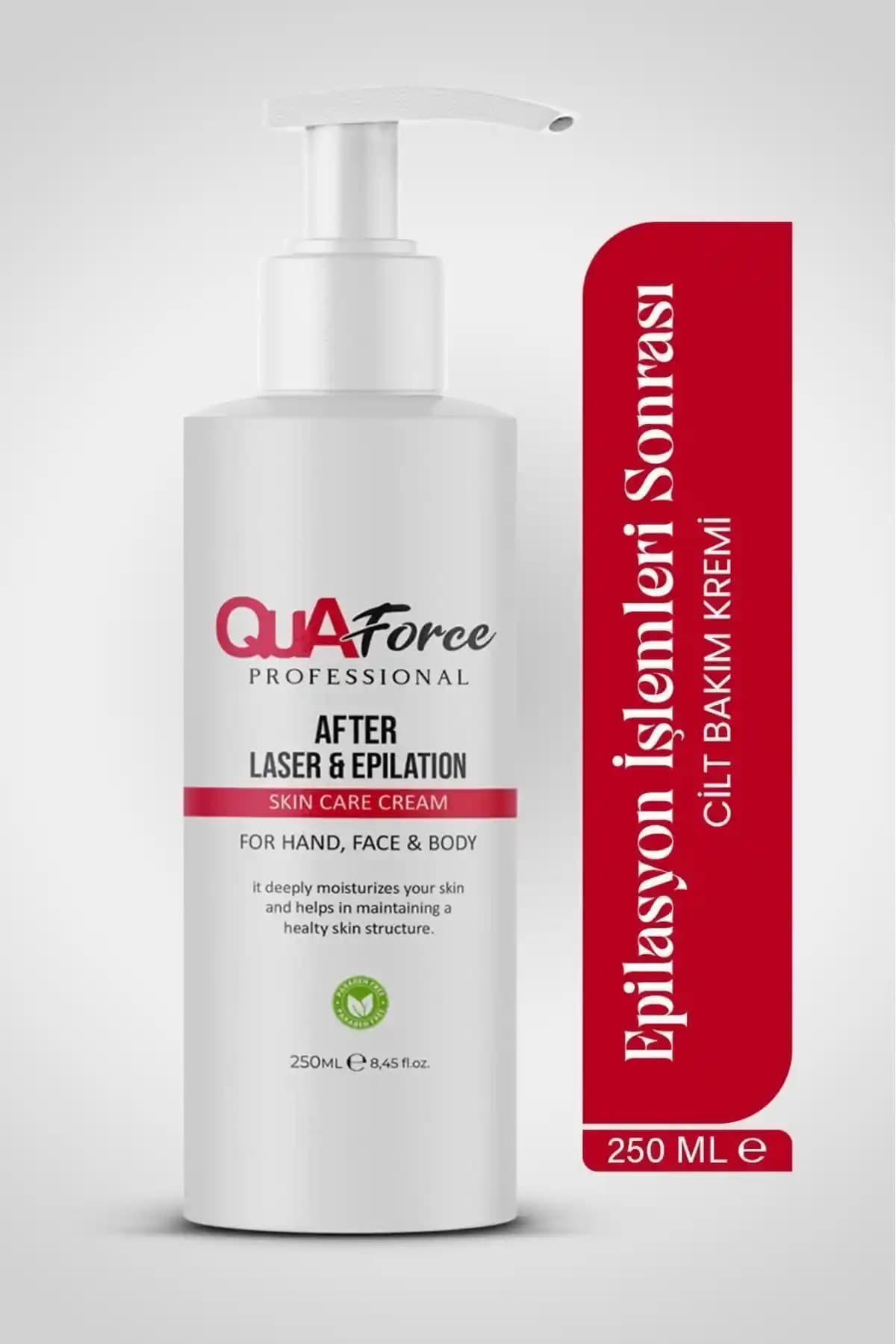 Quaforce Lazer ve Ağda Sonrası Bakım Kremi 250 ml Çevre Dostu ve Onarıcı Formül