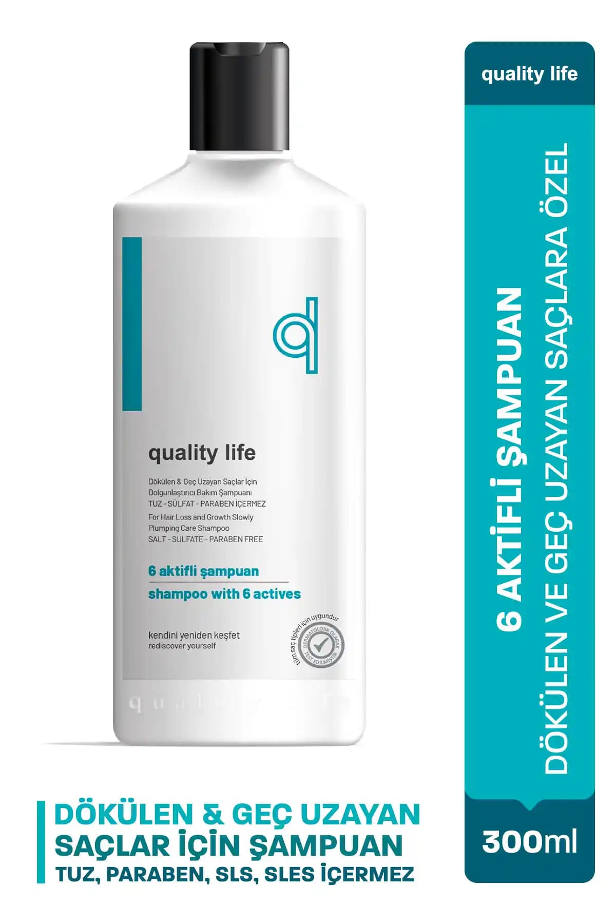 Quality Life Tuzsuz ve Hızlı Uzatma Biotin Şampuanı Saç Sağlığını Güçlendiren Formül