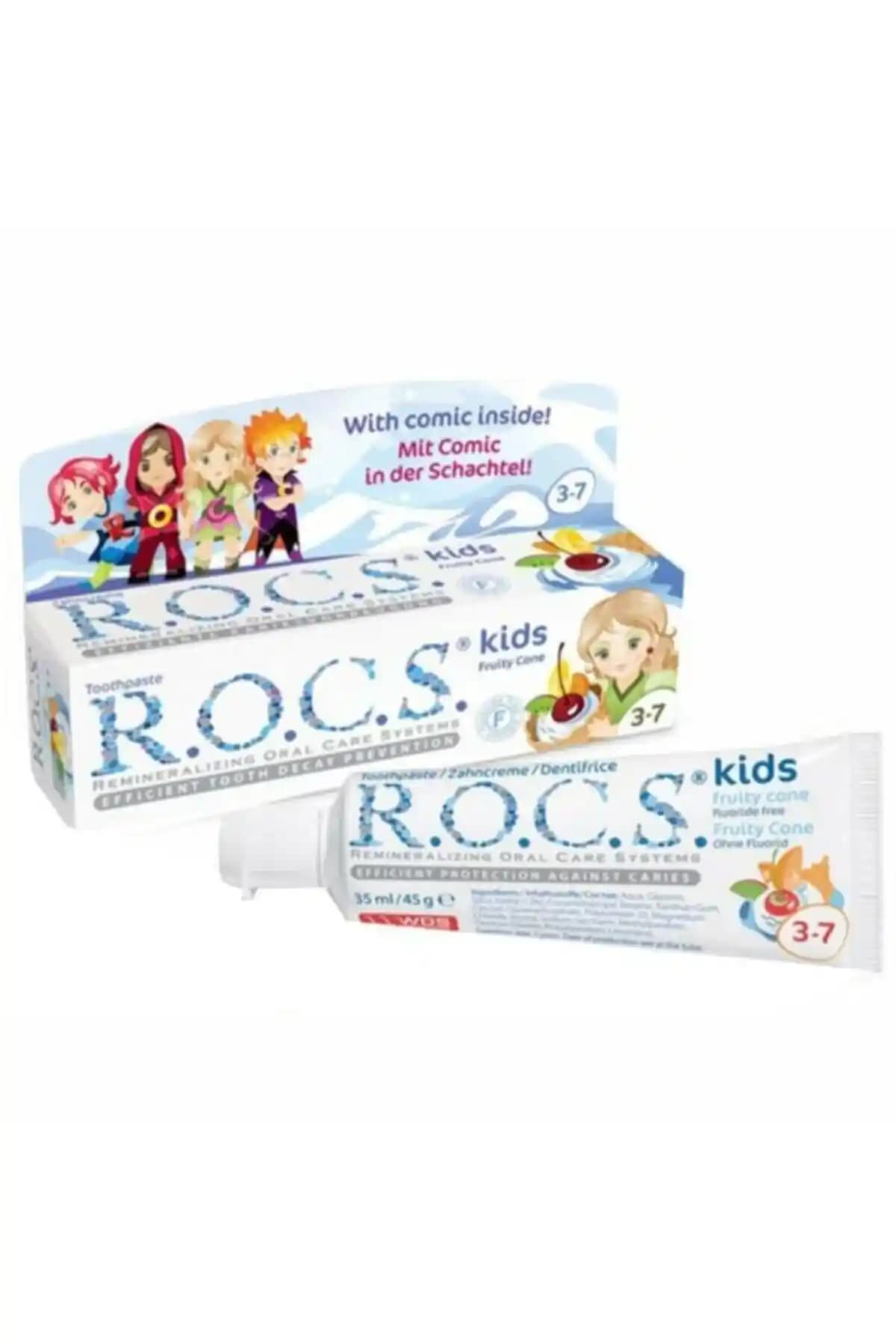 R.O.C.S. Rocs Kids Meyveli Çocuk Diş Macunu: Güvenli ve Etkili 3-7 Yaş Diş Bakımı Ürünü