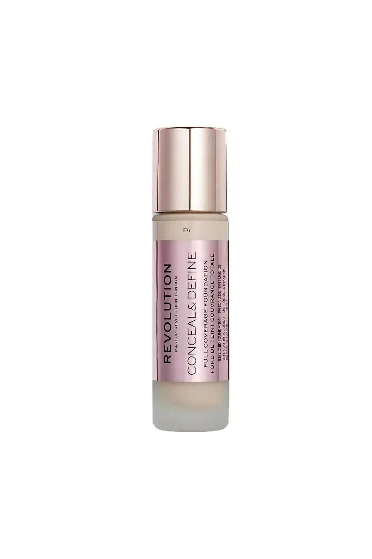 Revolution Conceal & Define Fondöten F4: Yüksek Kapatıcılık ve Doğal Mat Görünüm