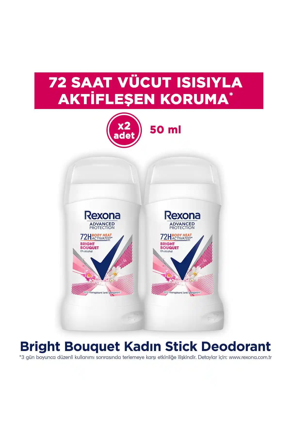 Rexona Advanced Protection Kadın Stick Deodorant: Günlük Güven ve Ferahlık Sağlayan Ter Önleyici Ürün