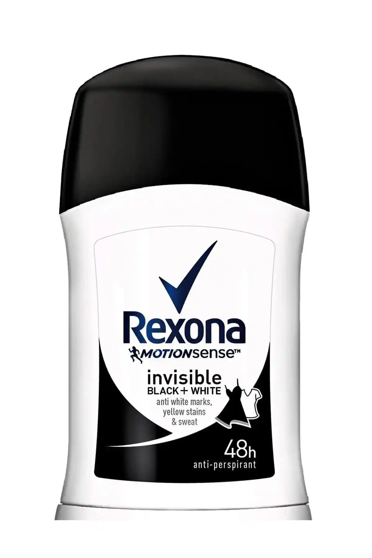 Rexona Invisible Black White Kadın Stick Deodorant Günlük Kullanım İçin Güçlü Koruma ve Şıklık