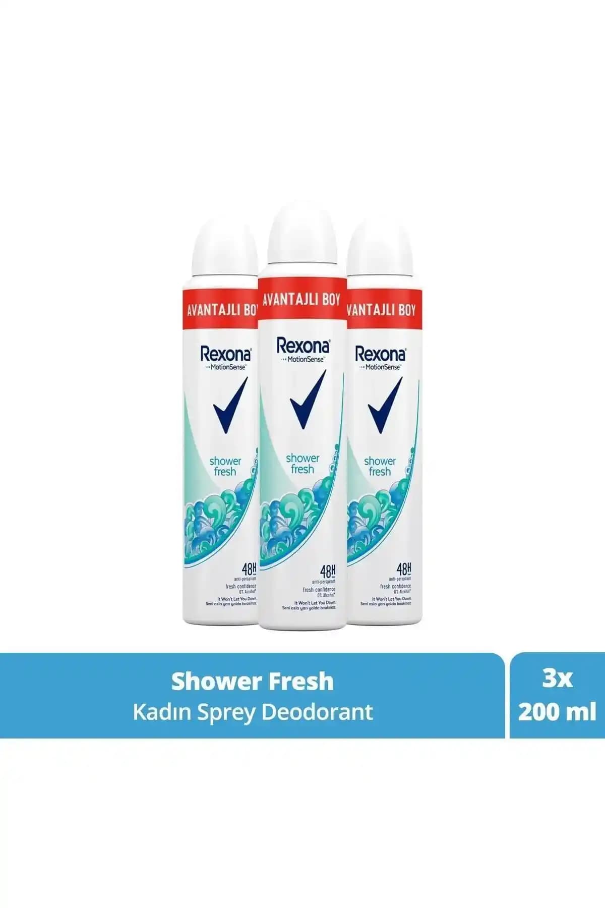 Rexona Kadın Shower Fresh Deodorant Sprey: Uzun Süreli Ferah Koruma ve Konfor