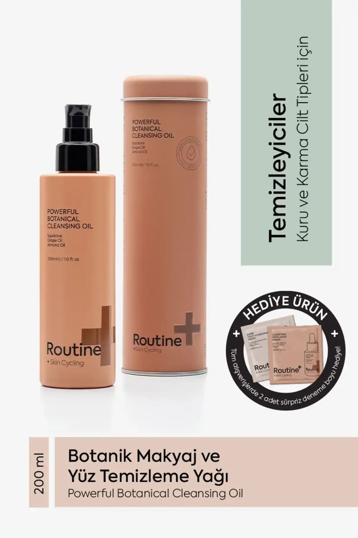 Routine+ Yüz Temizleme Yağı: Hassas ve kuru ciltler için etkili doğal makyaj temizleme çözümü