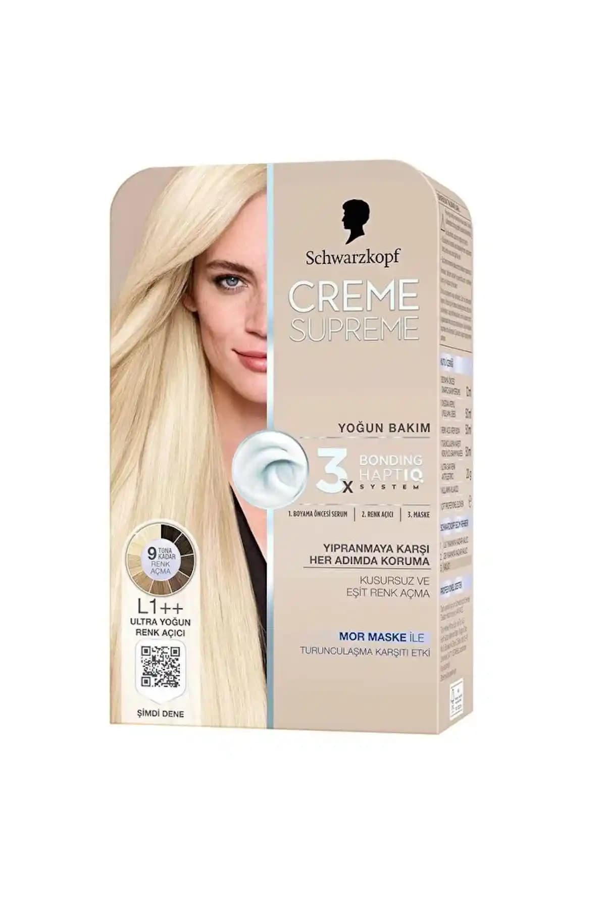 Schwarzkopf Creme Supreme Renk Açıcı L1++ ile Güçlü ve Güvenilir Saç Açma Deneyimi
