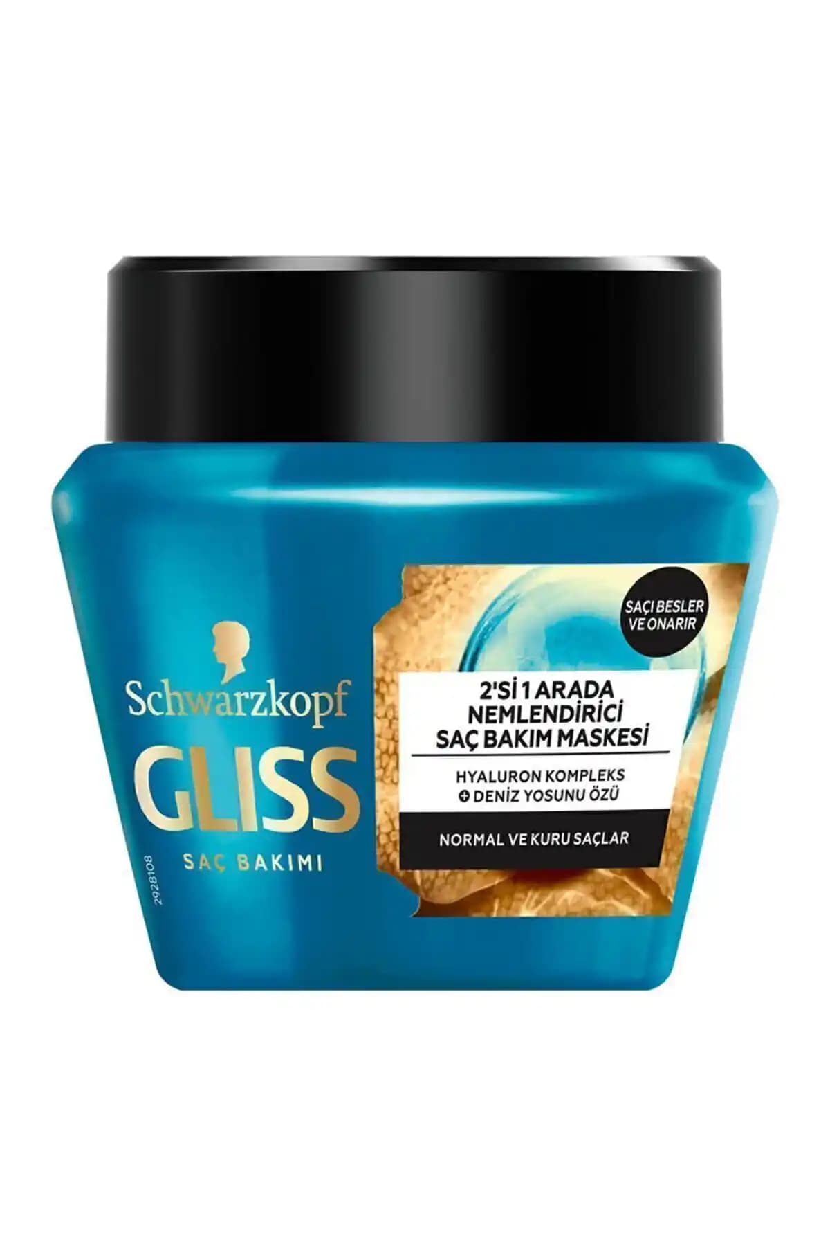 Schwarzkopf Gliss Aqua Revive 2'si 1 Arada Nemlendirici Saç Maskesi Kuru ve Yıpranmış Saçlar İçin