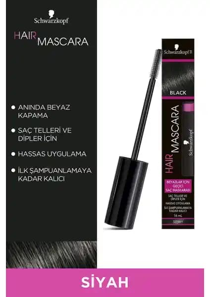 Schwarzkopf Saç Maskarası Siyah: Kolay Kullanımlı ve Doğal Görünüm Sağlayan Renkli Saç Çözümü