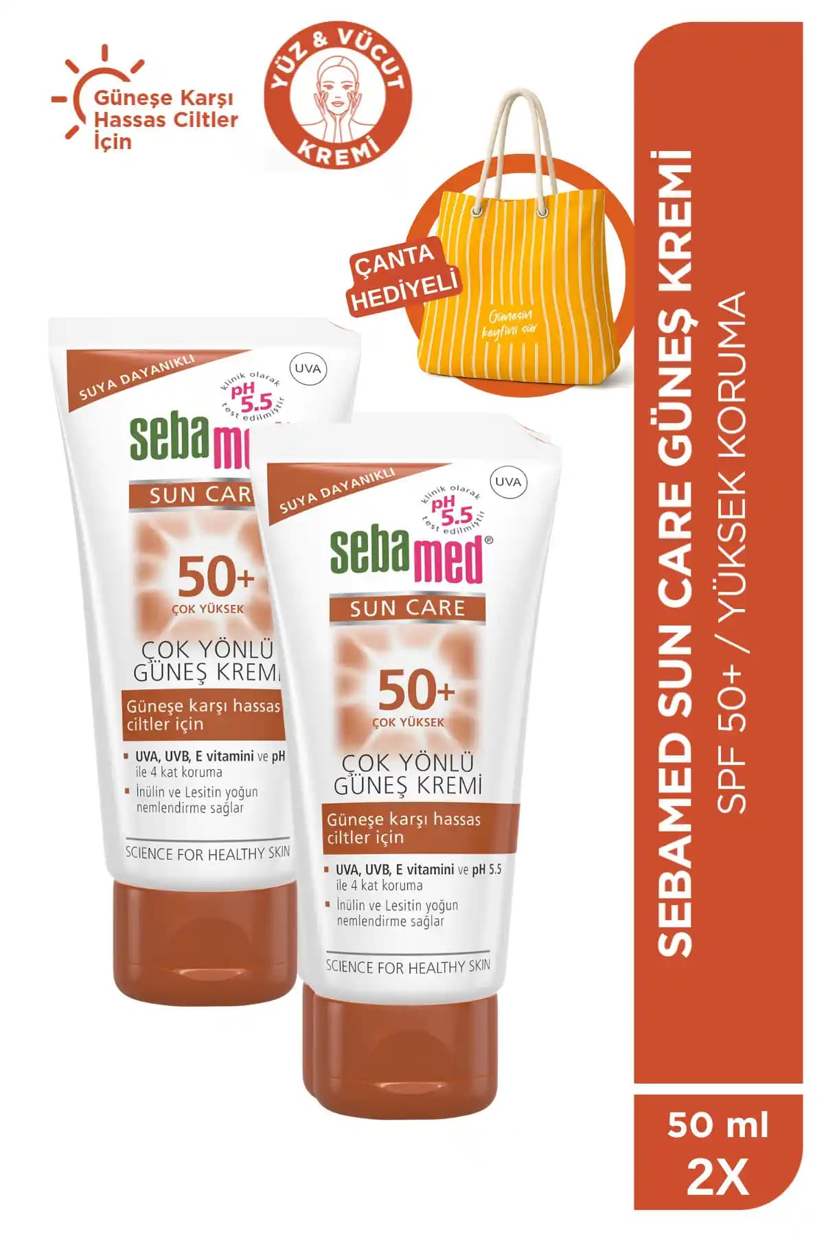 Sebamed Sun Care SPF 50+ Üçlü Yüksek Koruma Güneş Kremi: Hassas Ciltler İçin Güçlü ve Güvenilir Koruma