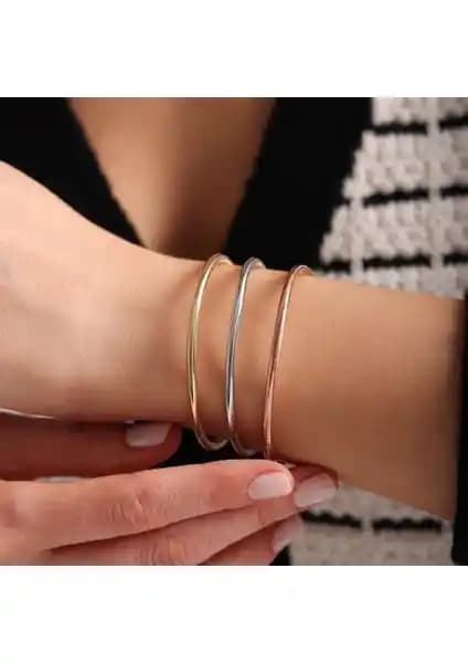 Sembol Gold Sarı Altın Esnek Bileklik Kadınlar İçin Zarif ve Dayanıklı Takı Seçeneği