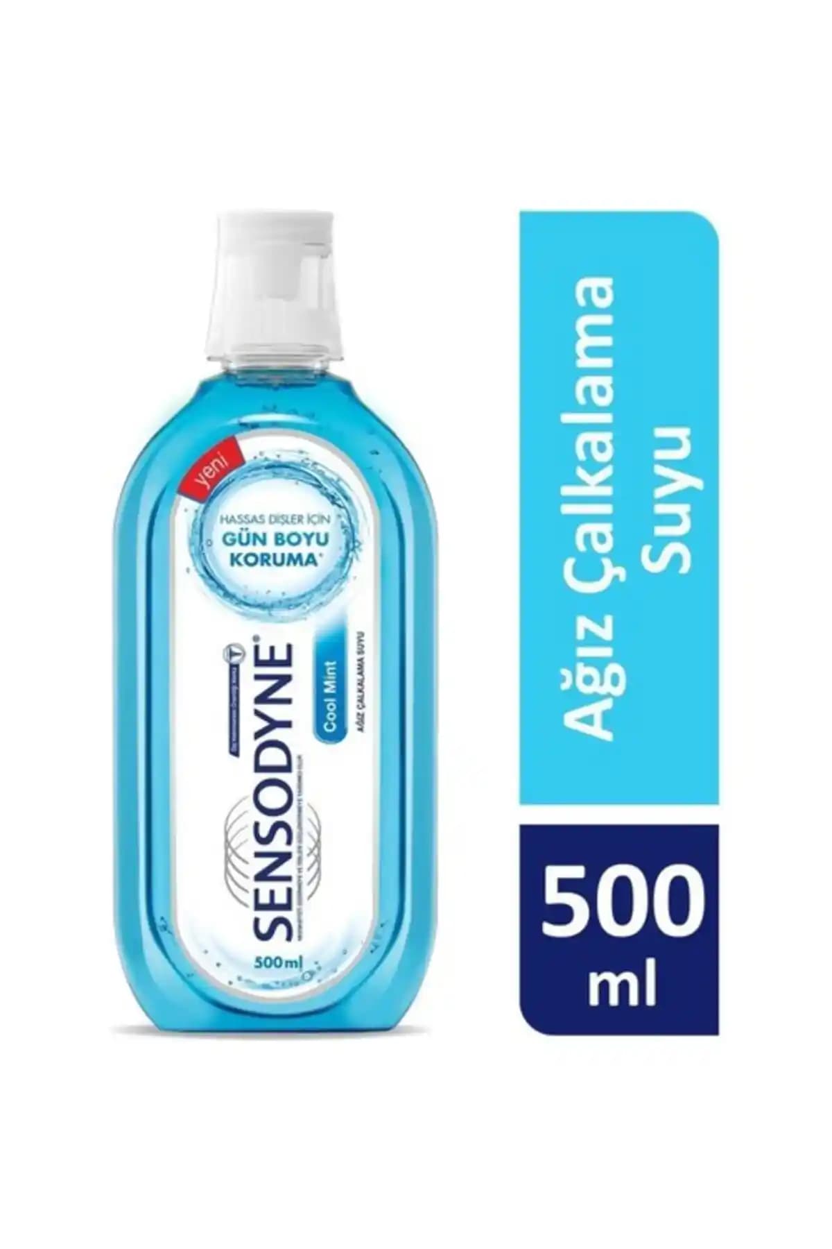 Sensodyne Ağız Bakım Suyu Cool Mint 500ml Hassas Dişler İçin Ferahlatıcı Koruma