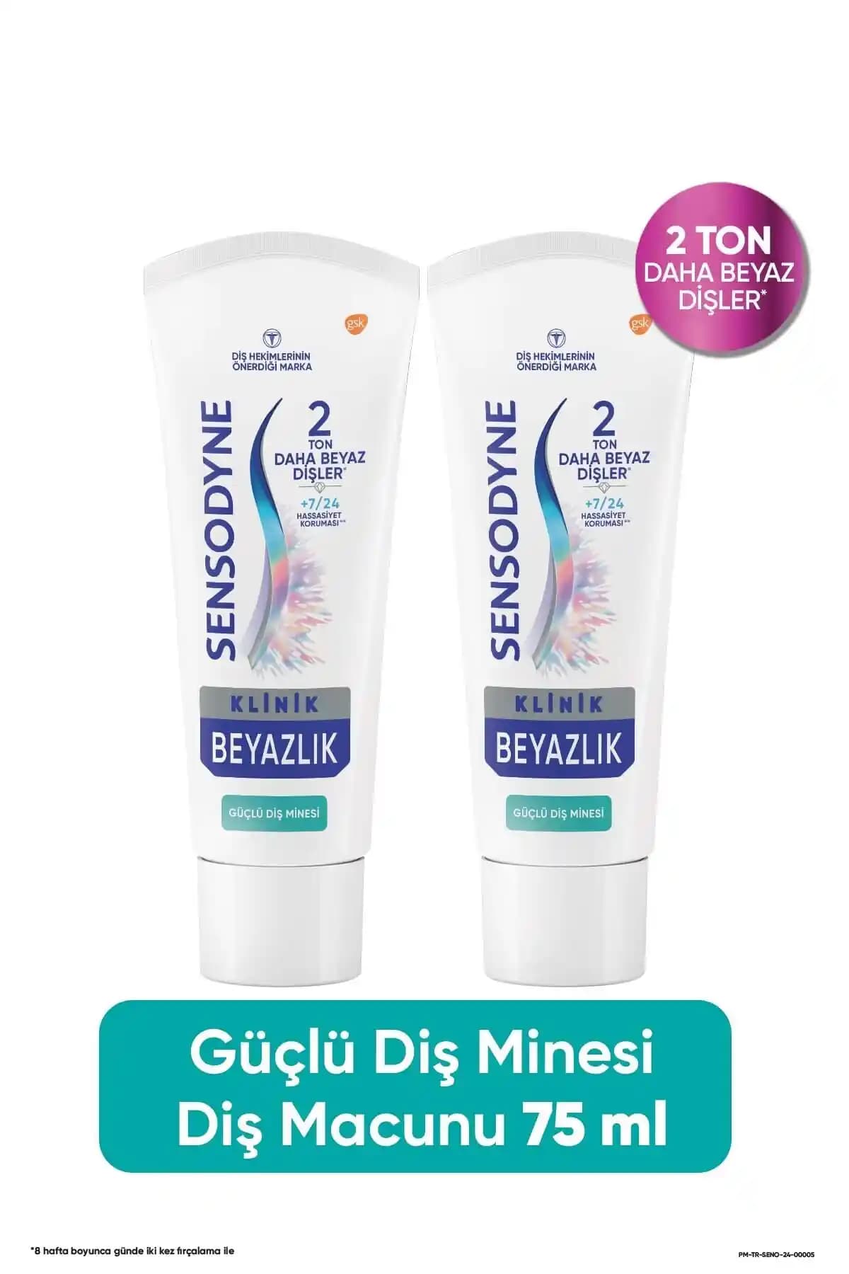 Sensodyne Klinik Beyazlık Güçlü Diş Minesi Diş Macunu ile Sağlıklı ve Parlak Gülüşler