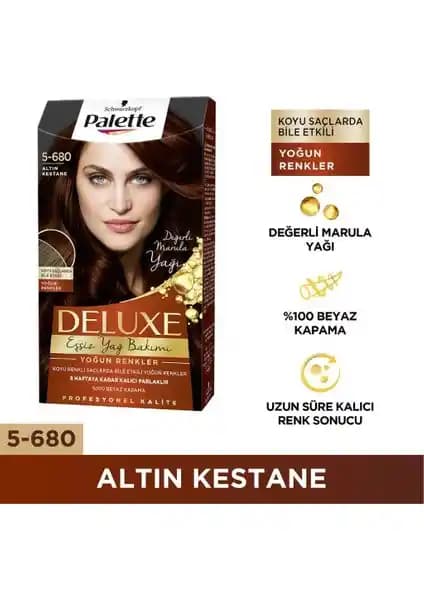 Shwarzkopf Palette Deluxe 5-680 Altın Kestane Saç Boyası İncelemesi ve Kullanıcı Yorumları