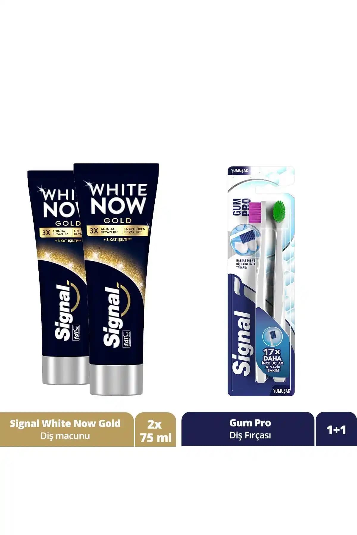 Signal White Now Gold 75ml x2 Diş Beyazlatıcı ve Sağlıklı Gülüşler İçin Güçlü Seçenek