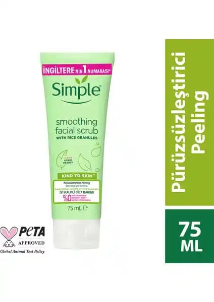 Simple Kind To Skin Pürüzsüzleştirici Peeling: Doğal İçeriklerle Cilt Yenileme ve Parlaklık