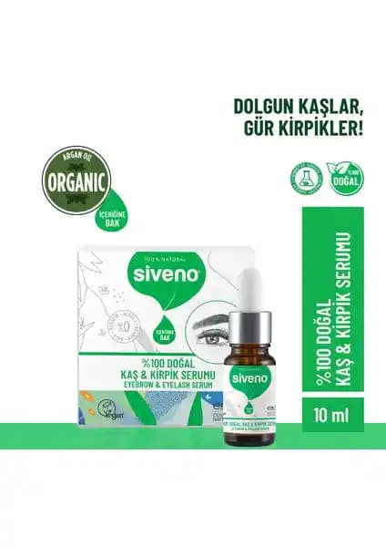 Siveno %100 Doğal Kaş ve Kirpik Serumu: Güçlendirici ve Doğa Dostu Bakım Ürünü