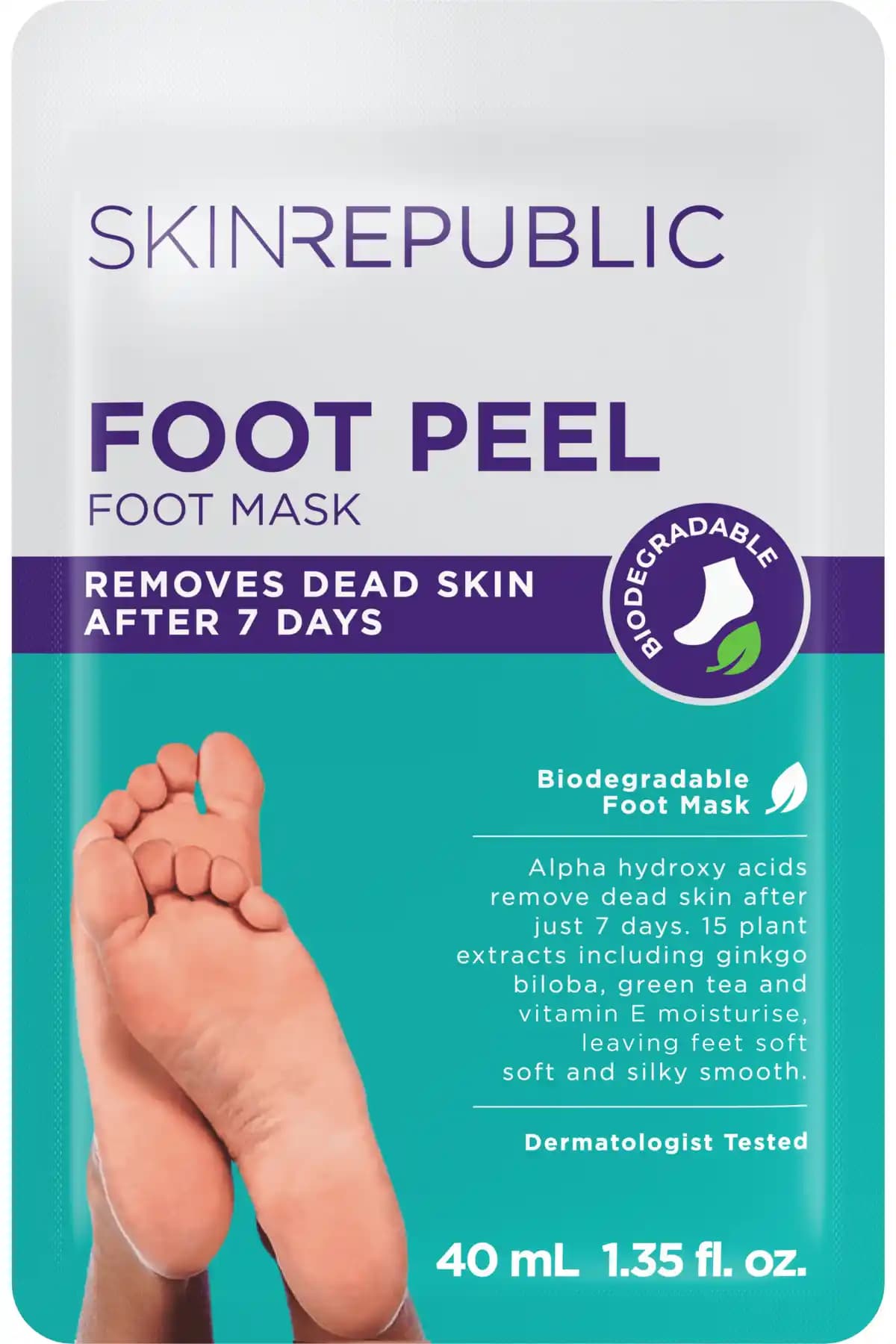 Skin Republic Peeling Etkili Yenileyici Ayak Maskesi Kuru ve Çatlak Topuklar İçin