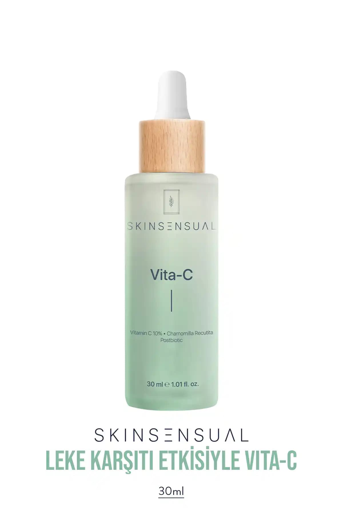Skin Sensual Vita-C Vitamin C 10% ve Postbiotic İçeren Cilt Serumu Parlaklık ve Eşitlik Sağlar