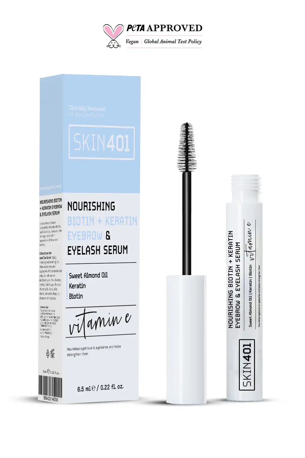 Skin401 Biotin ve Keratin Dolgunlaştırıcı Serumu ile Kaş ve Kirpik Bakımında Etkili Sonuçlar