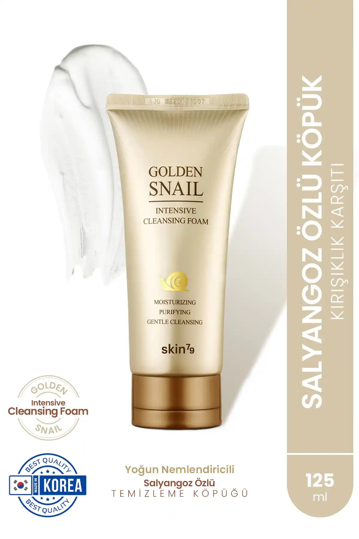 Skin79 Golden Snail Intensive Foam: Derinlemesine Temizlik ve Yoğun Nemlendirme Sağlayan Lüks Yüz Temizleme Köpüğü