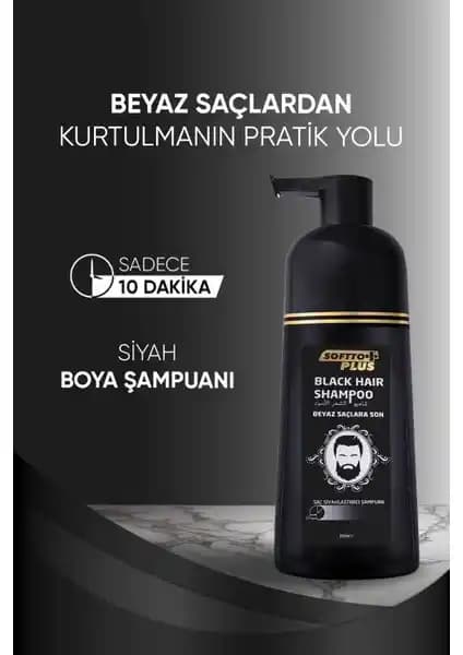 Softto Plus Siyahlaştırıcı Şampuan ile Doğal ve Hızlı Siyah Saç ve Sakal Renk Değişimi