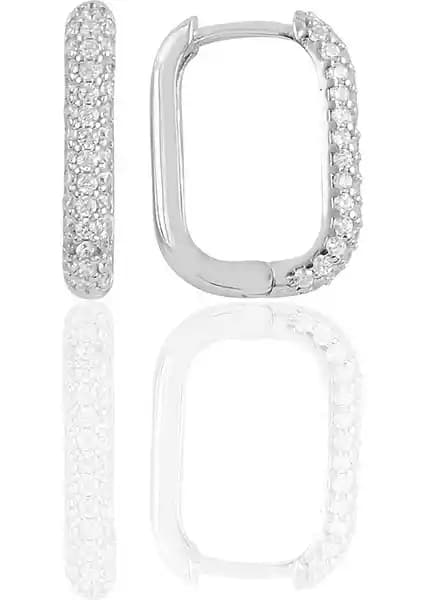 Söğütlü Silver Gü<müş> Rodyumlu Zirkon Taşlı Trend Küpe: Şıklık ve Dayanıklılık Bir Arada