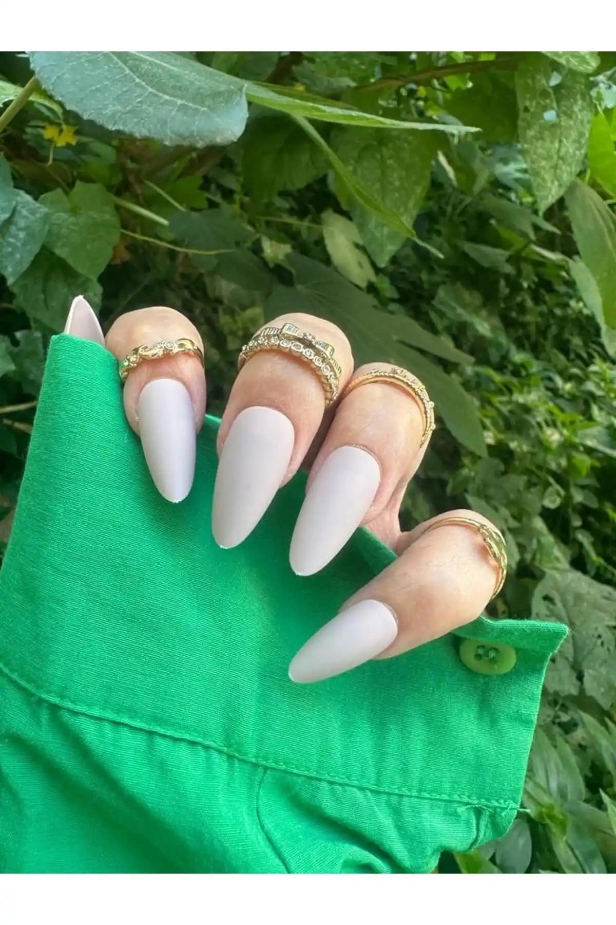 SYBELLE Kozmetik Mat Badem Takma Tırnak Seti 24 Adet Şık ve Doğal Görünüm Sağlar