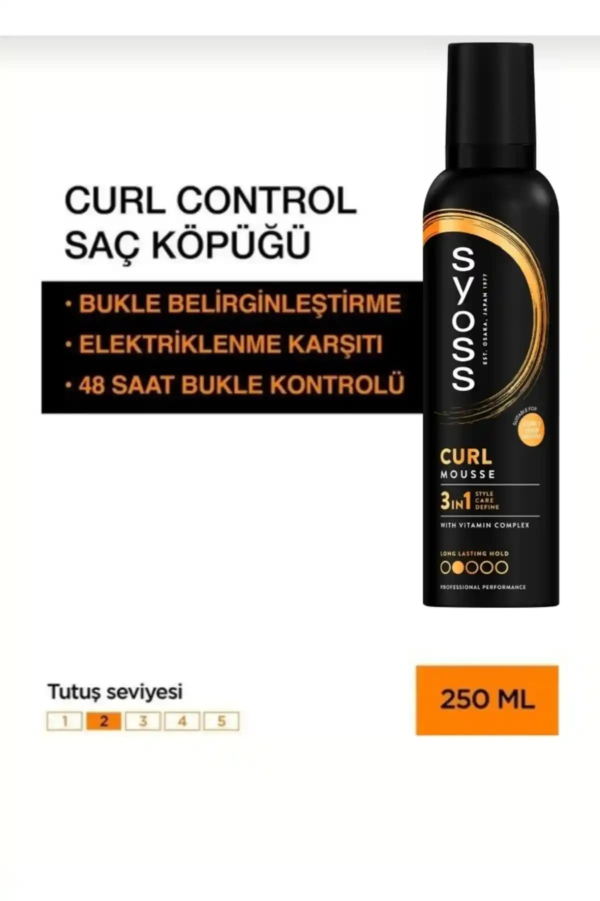 Syoss Curl Control Bukle Belirginleştirici Köpük ile Doğal ve Hacimli Dalgalara Ulaşın