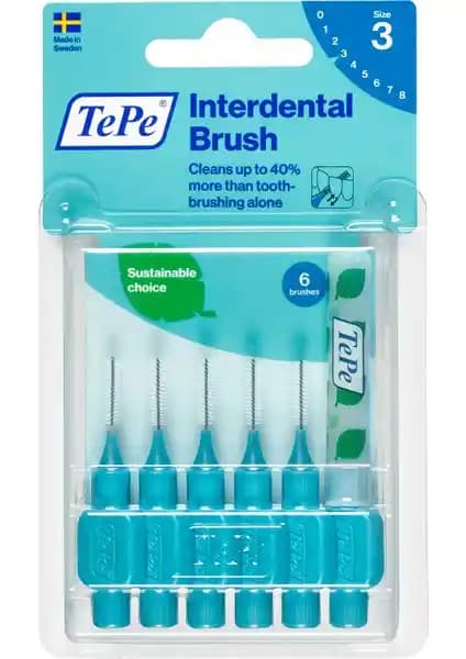 Tepe Blisterli Arayüz Fırçası 6'lı Mavi Seti ile Etkili Diş Temizliği ve Sağlığı