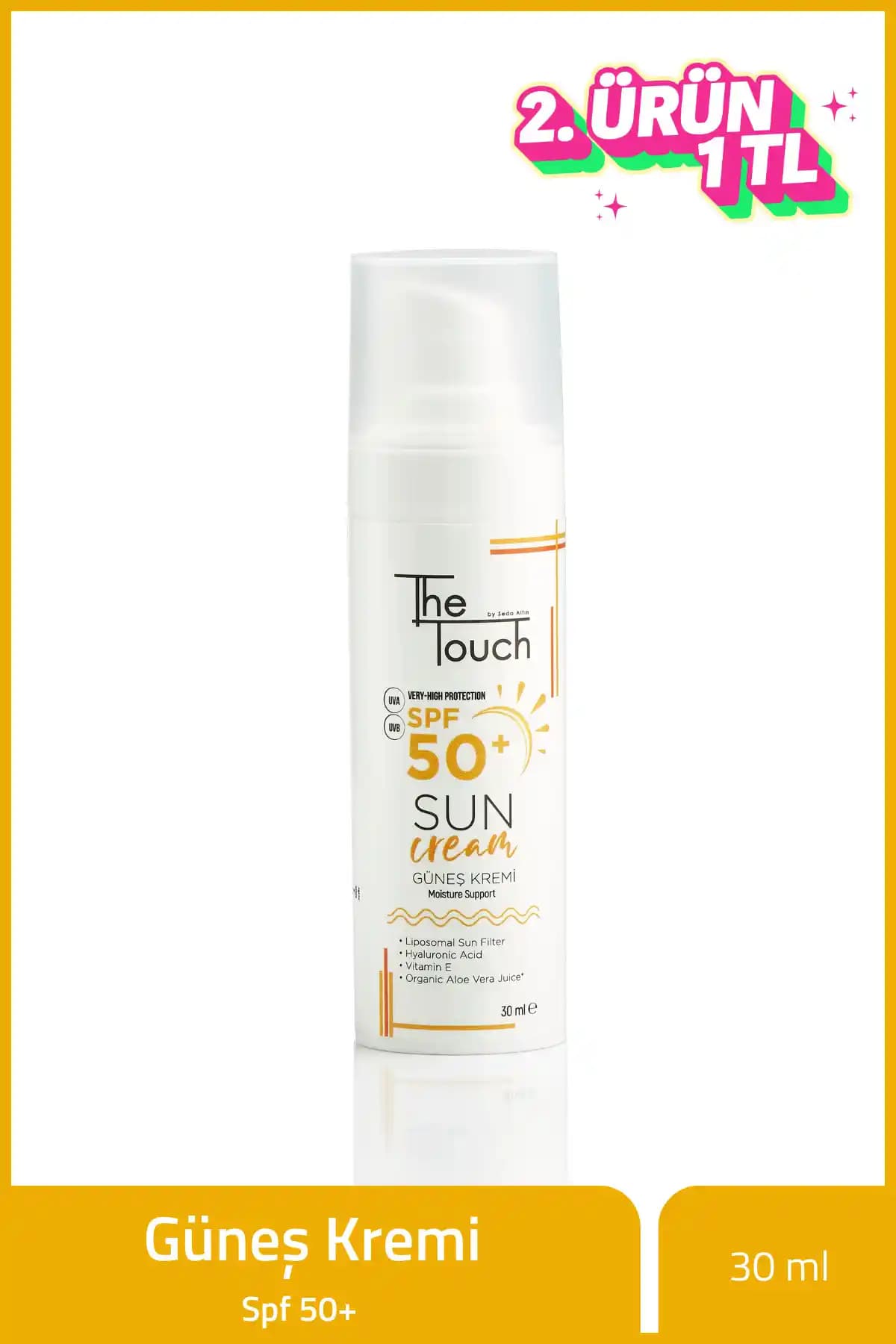 The Touch by Seda Altın Güneş Kremi SPF 50+ ile Günlük Güneş Korumasında Mükemmellik