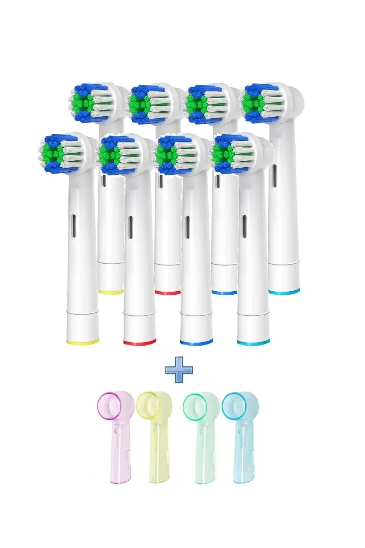 Toocare Oral-B Uyumlu Yedek Başlıklar ve Renkli Kapaklar ile Günlük Diş Bakımı Kolaylığı