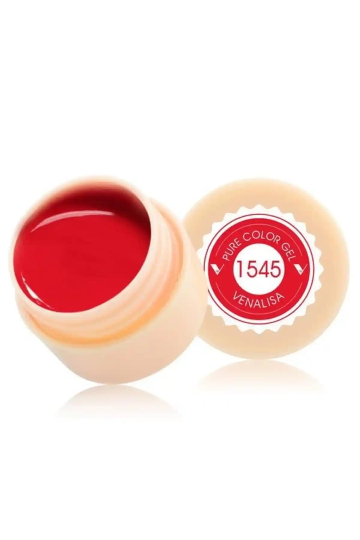 Venalisa 5 ml UV Çizim Jel Boya Kırmızı Renkli Nail Art Boyası Profesyonel Kullanım