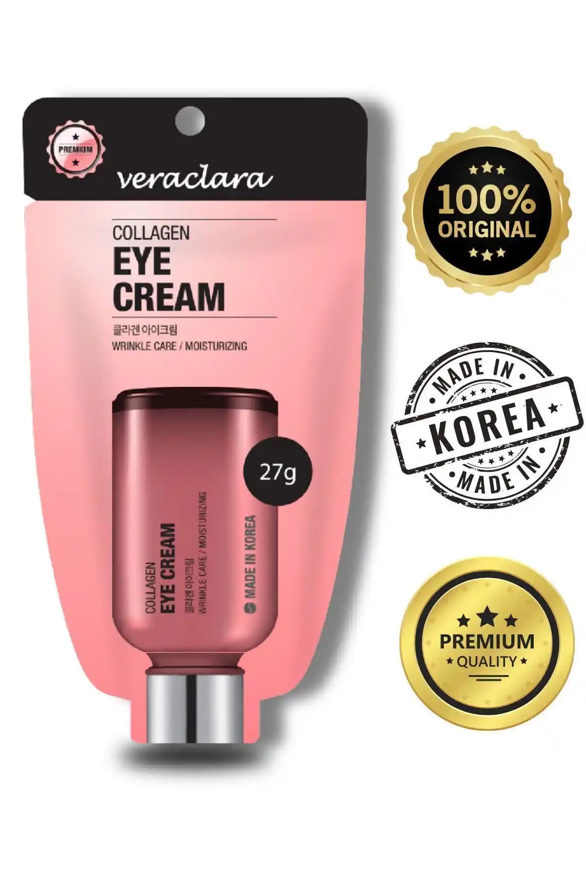 VERACLARA Saf Kolajen İçeren Göz Çevresi Kremi: Yaşlanma ve Kırışıklık Karşıtı Etkili Bakım