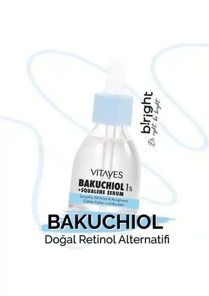 Vitayes Doğal Bakuchiol ve Squalene İçeren Retinol Alternatifi Cilt Serumu Özellikleri