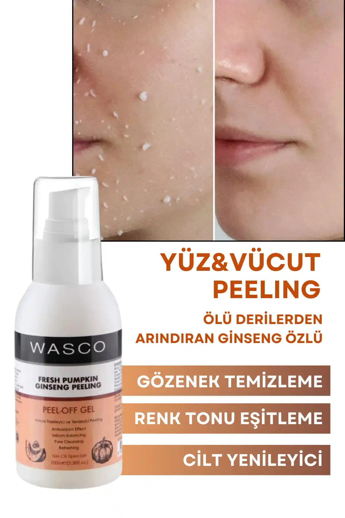 Wasco Ginseng Özlü Peeling ile Cildinizi Yenileyin ve Parlaklık Kazanın