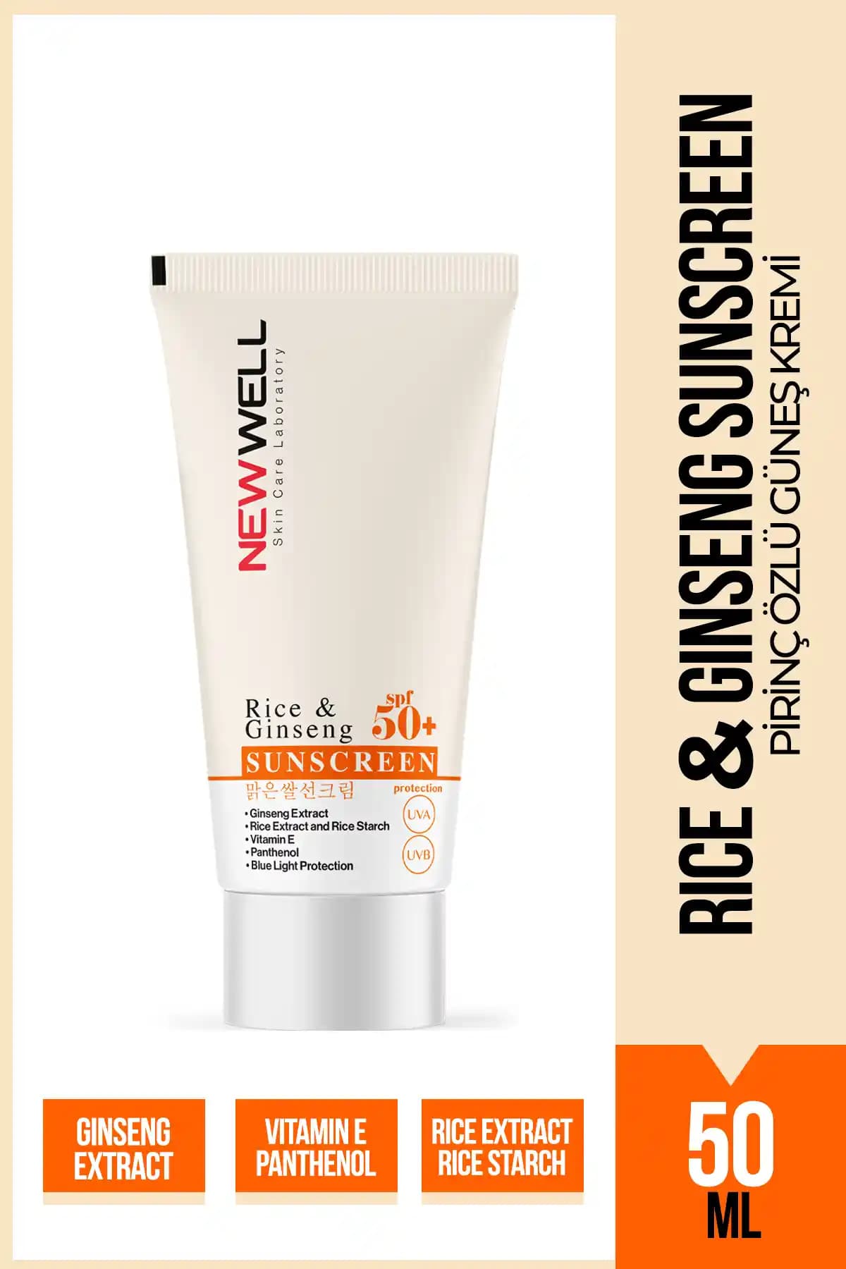 Well Rice & Ginseng Güneş Koruyucu SPF50+ ile Cildinizi Güvence Altına Alın