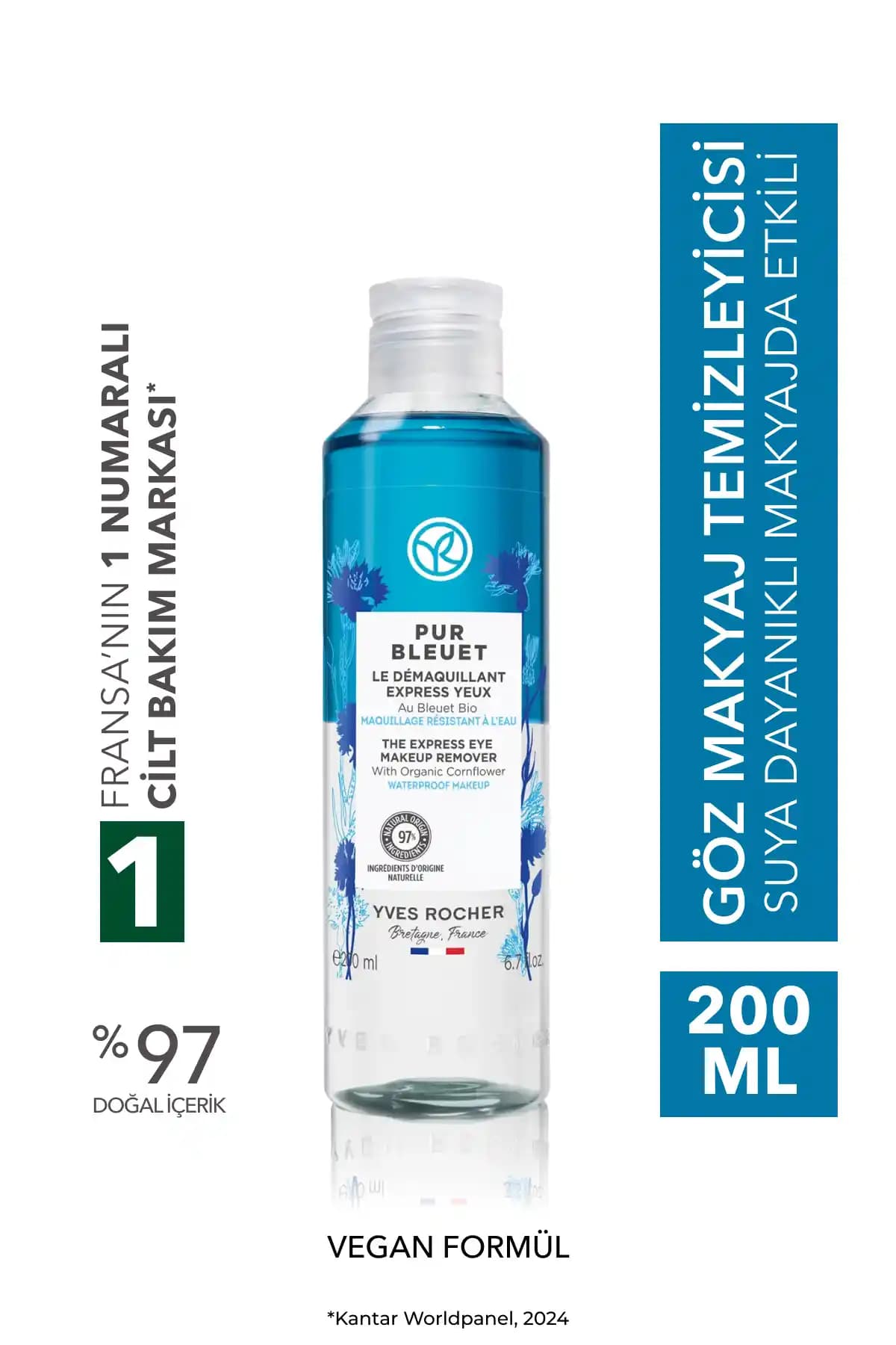 Yves Rocher Tüm Ciltler İçin Çift Fazlı Yoğun Makyaj Temizleyici 200ml