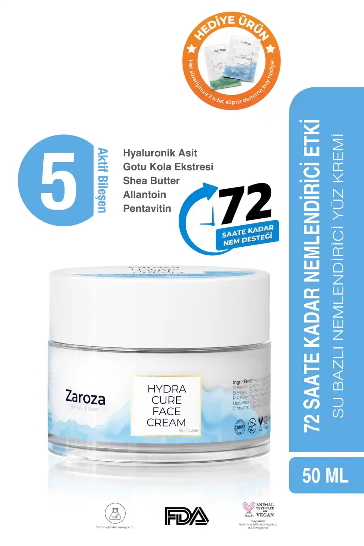 Zaroza Ultra Yoğun Nemlendirici Yüz Kremi Kuru ve Hassas Ciltler İçin Etkili Bakım Ürünü