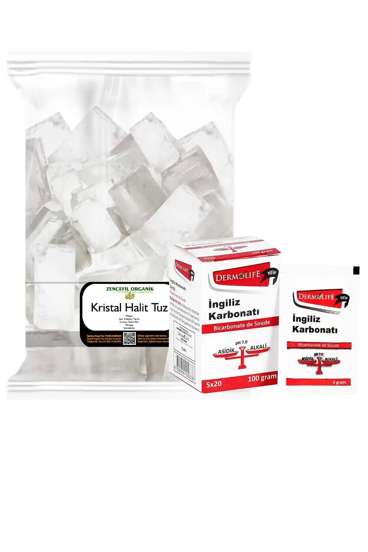 Zencefil Organik Halit Tuzu ve İngiliz Karbonatı: Doğal ve Çok Yönlü Mutfak ve Temizlik Ürünü