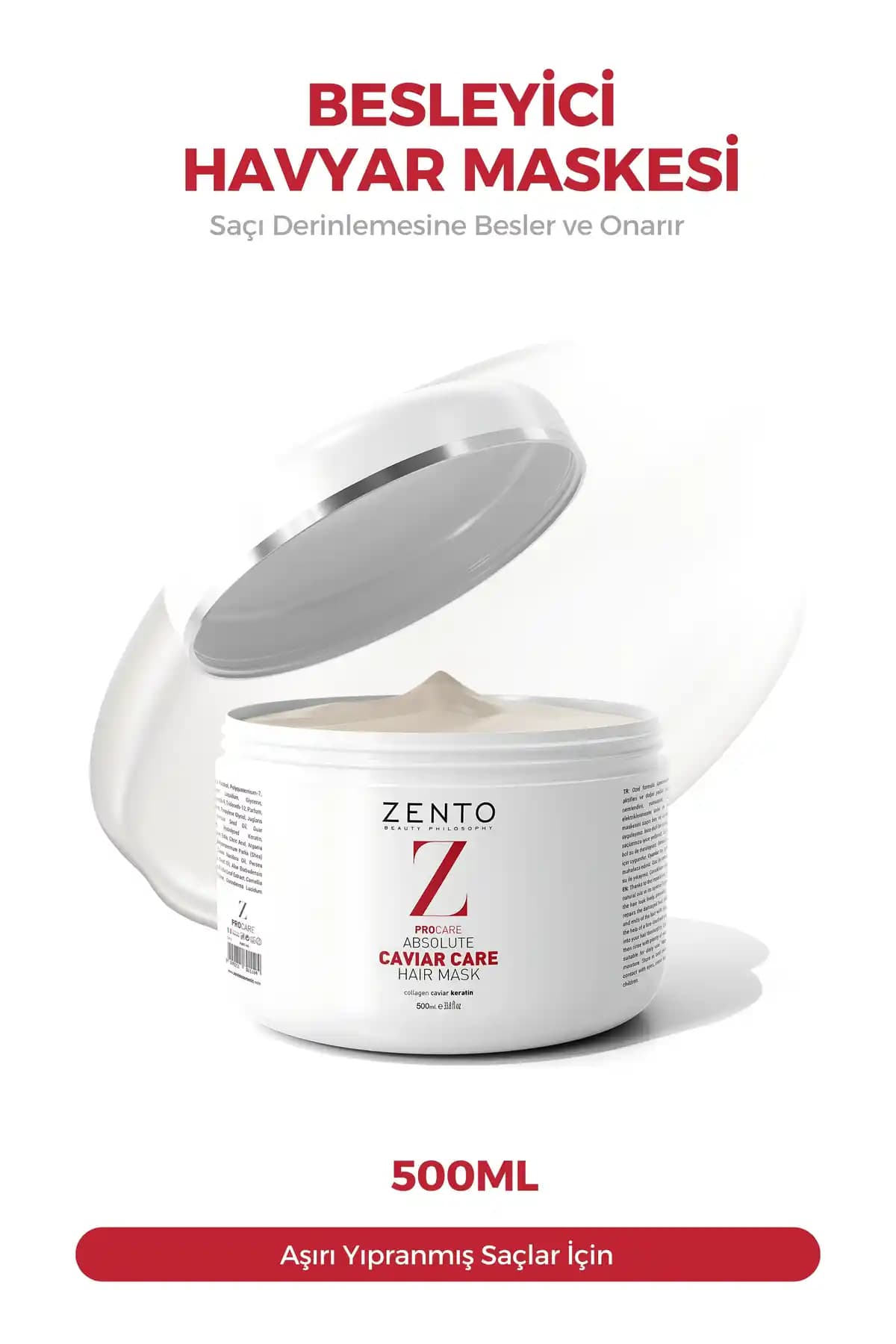 ZENTO Pro Care Absolute Caviar Saç Maskesi: Güçlü ve Parlak Saçlar İçin Etkili Bakım Çözümü