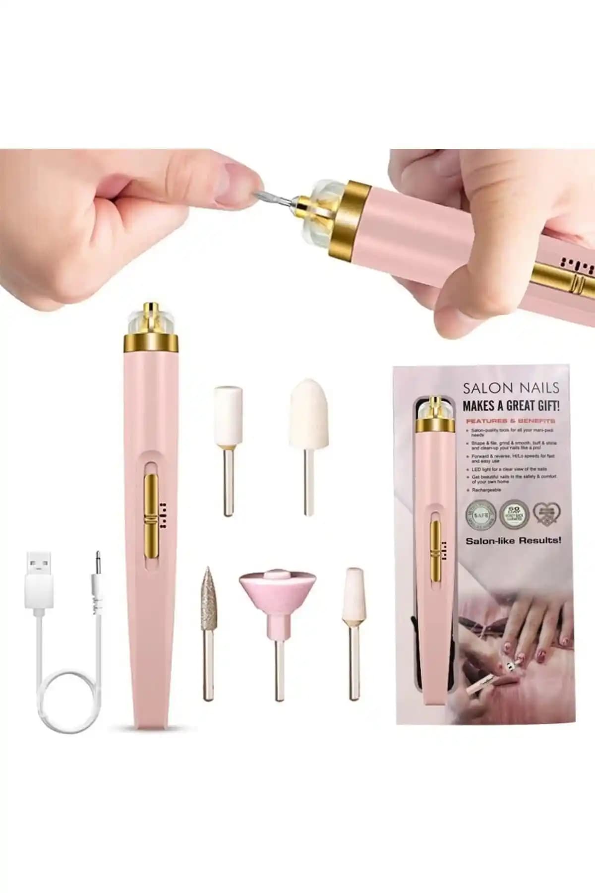 Zigver Elektrikli Tırnak Törpüsü: Evde Kullanım İçin Çok Yönlü ve Hafif Manikür Cihazı