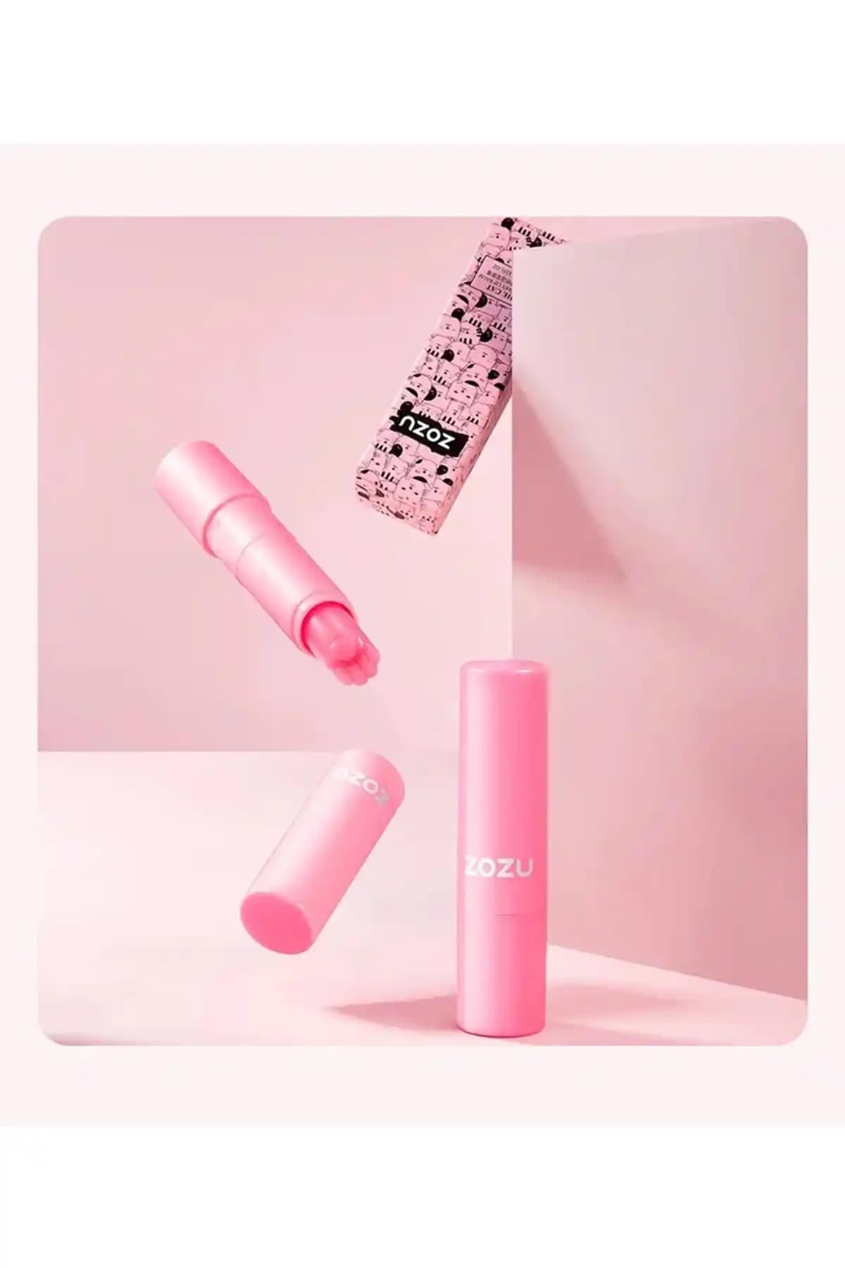 Zozu Kedi Serisi Kiraz Aromalı Dudak Balmı: Nemlendirici ve Parlaklık Sağlayan Günlük Bakım Ürünü
