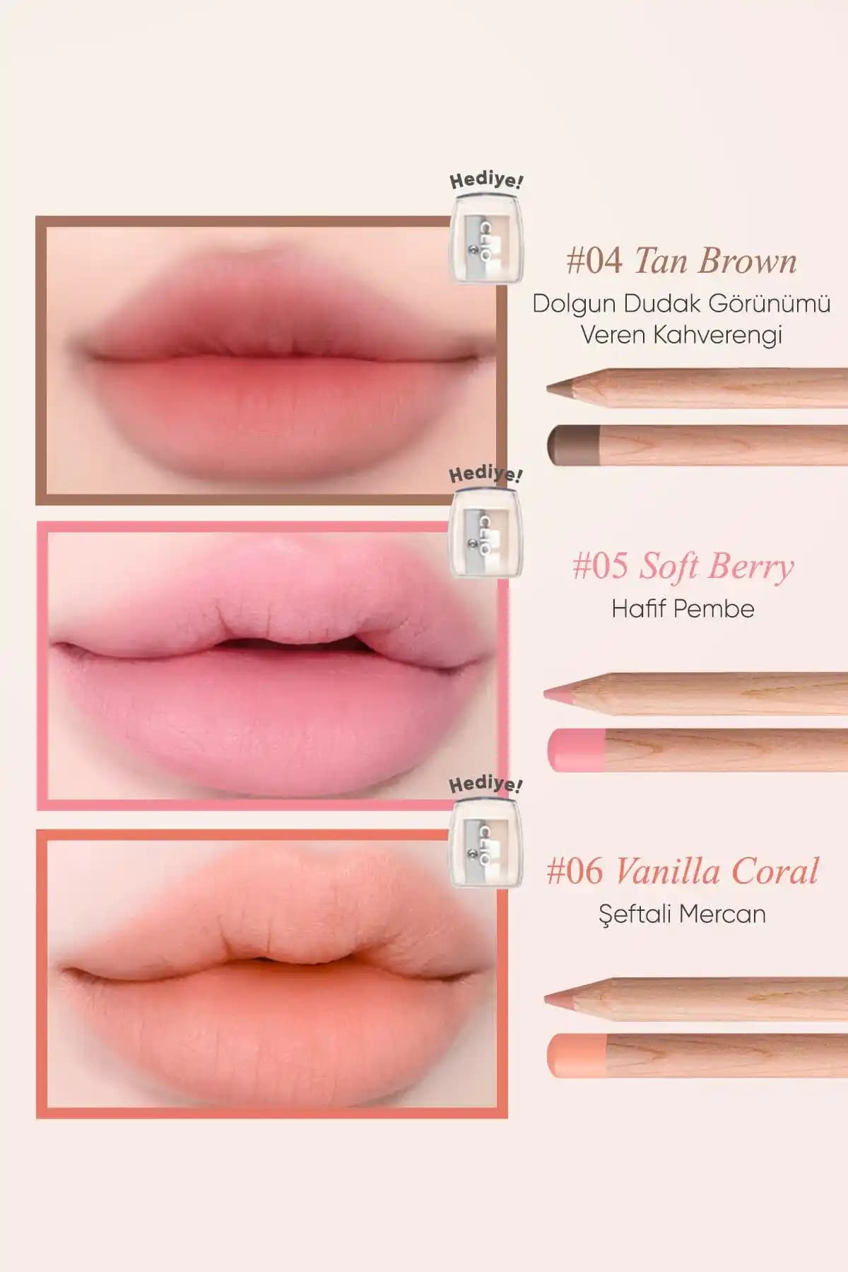 Blackpink Üyesi Rose'un Kullandığı Clio Velvet Lip Pencil Hazelnut Taupe İncelemesi