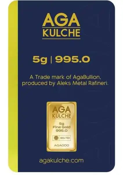 AgaKulche 5 Gram 24 Ayar Külçe Altın Yatırım ve Güvenilirlik İçin Uygun Seçenek
