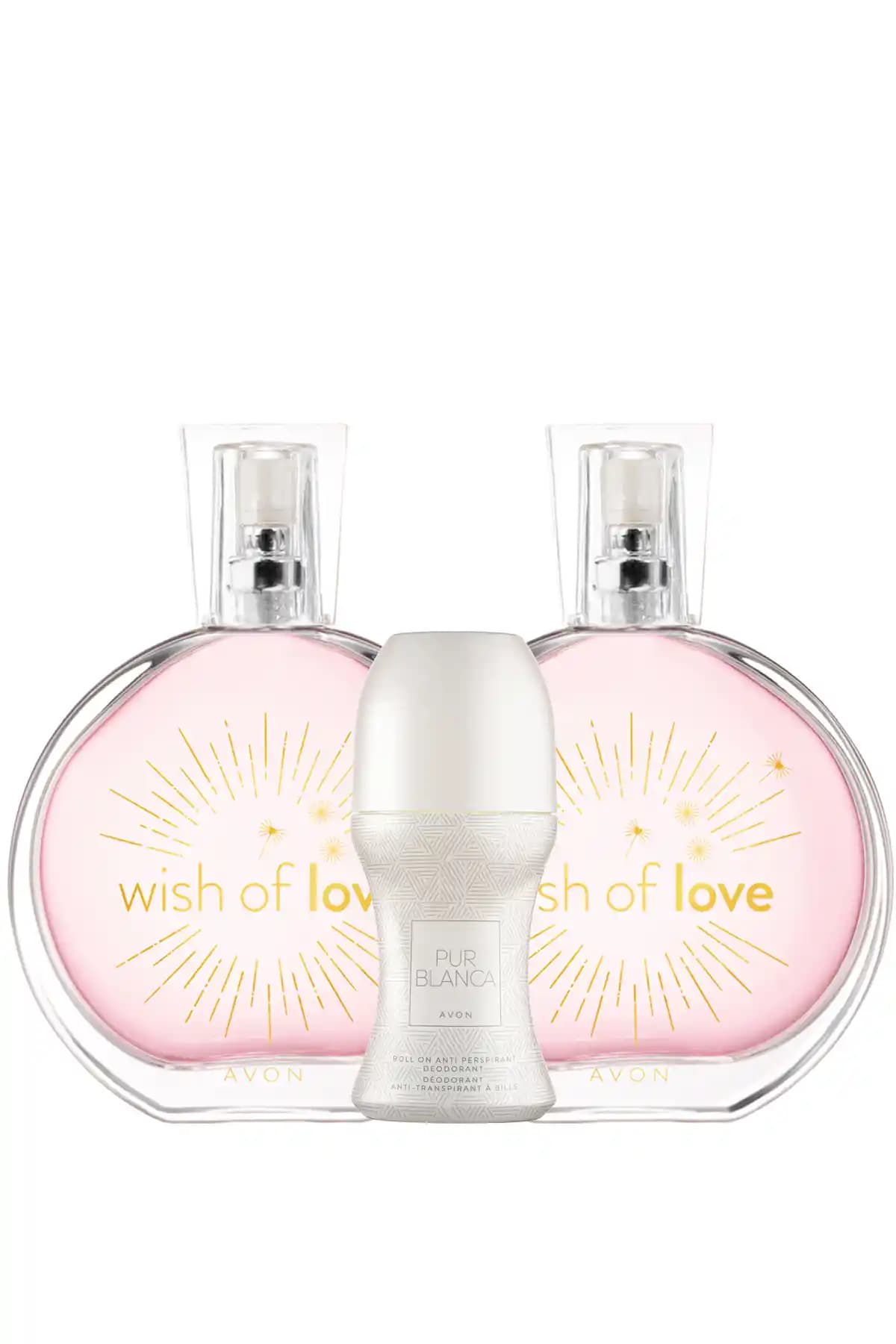 Avon Wish Of Love Kadın Parfüm Seti ve Roll-On Paketi Hafif ve Kalıcı Kokular İçin Uygun