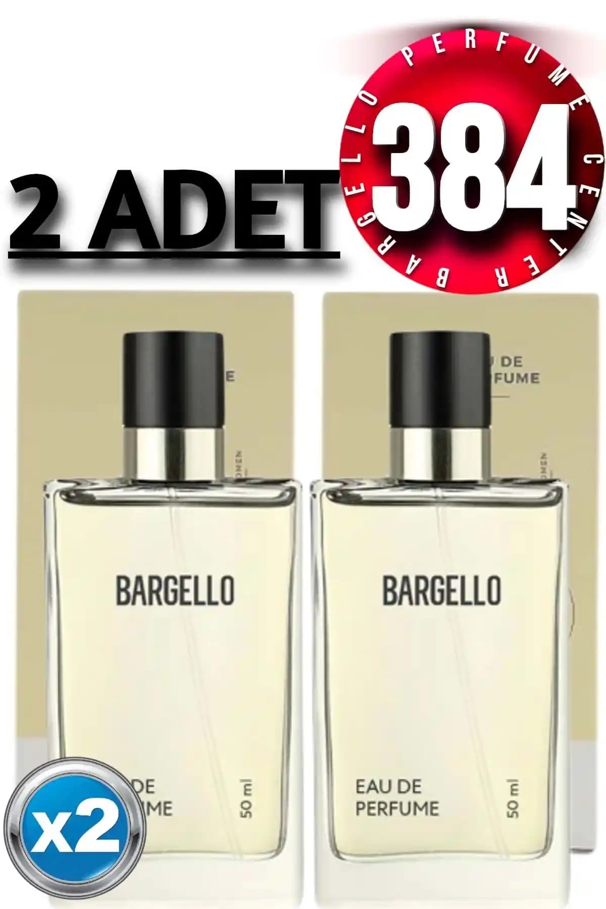 Bargello 384x2 Kadın Parfüm Floral 50 ml Edp Ferah ve Kalıcı Aromatik Koku