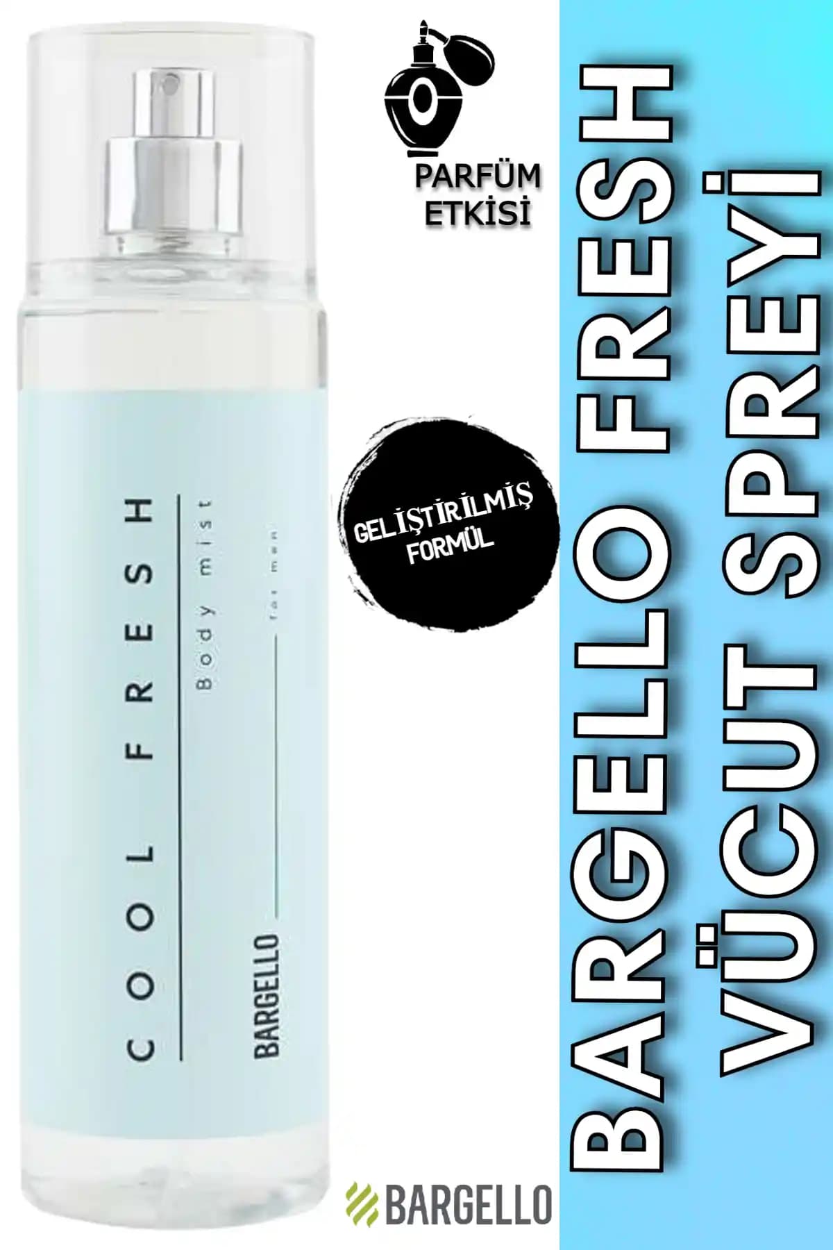 Bargello Fresh Erkek Body Mist 200 ml Hafif ve Ferahlatıcı Günlük Kullanım Kokusu
