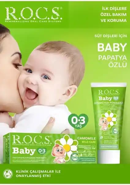 Bebekler İçin Papatya Özlü Hassas Diş Macunu Doğal İçeriklerle Güvenli Diş Bakımı