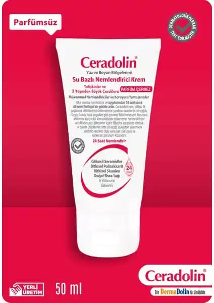 Ceradolin Su Bazlı Nemlendirici Krem: Hassas ve Karma Ciltler İçin Güvenilir Bakım Çözümü