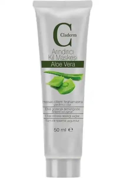 Claderm Aloe Vera Krem Kil Yüz Maskesi: Doğal ve Etkili Cilt Temizleme Çözümü